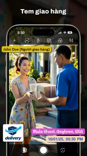 Máy ảnh tem ngày và giờ GPS