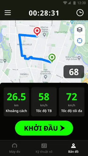 Máy đo tốc độ & đo quãng đường