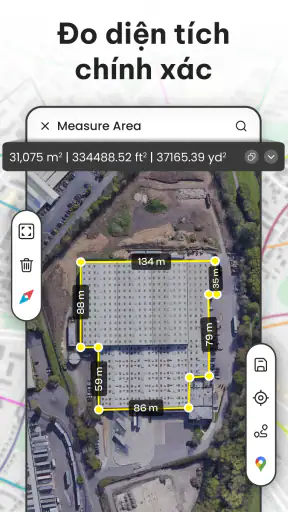 Máy tính diện tích đất GPS