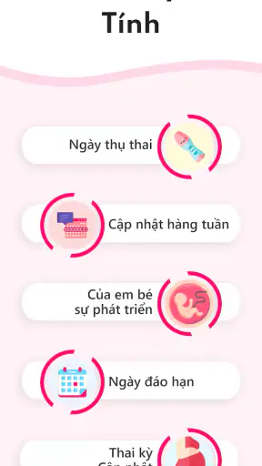 Máy tính thai kỳ tuần qua tuần