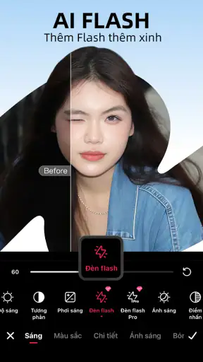 Meitu Chỉnh ảnh Flash và video