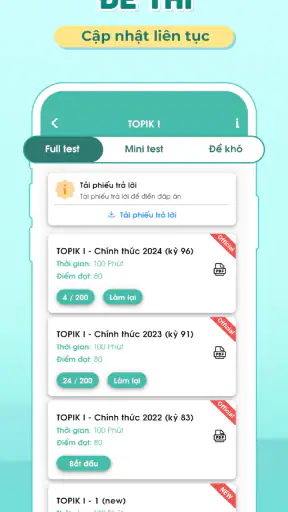 Migii TOPIK - Luyện thi TOPIK