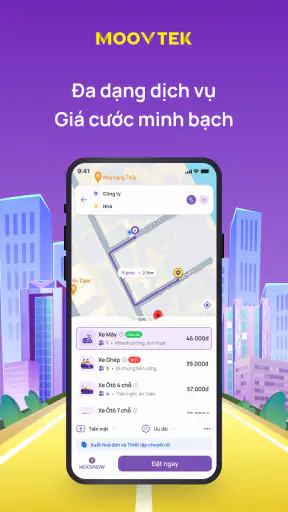 MOOVTEK: Đặt xe ô tô, xe máy