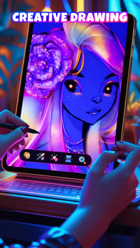 Neon Brush - Vẽ Phát Sáng
