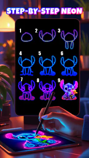 Neon Brush - Vẽ Phát Sáng