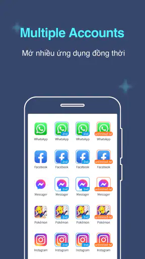 Nhiều tài khoản Không gian kép