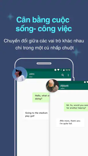 Nhiều tài khoản Không gian kép