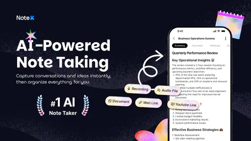 NoteX: Ghi chú & Họp AI