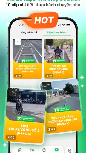 Ôn thi Bằng lái xe Hạng A, A1