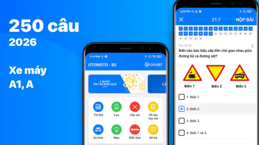 Ôn Thi GPLX 600 Câu Hỏi 2026
