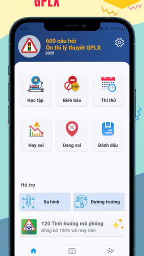 Ôn thi lý thuyết GPLX 2026