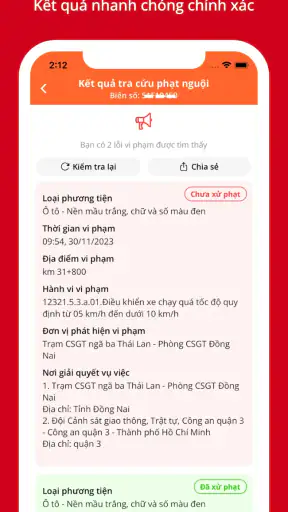 Phạt Nguội - Tra cứu toàn quốc