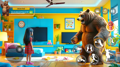 Prankster Girl Vs Angry Bear