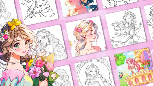 Princess Coloring: Game Tô Màu