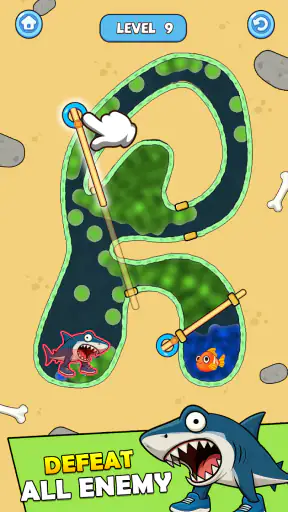 Pull Pin Save-Relaxing Puzzle
