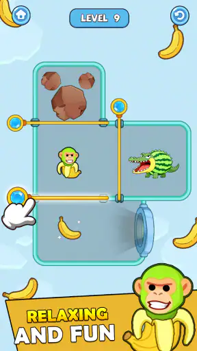 Pull Pin Save-Relaxing Puzzle