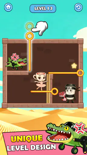 Pull Pin Save-Relaxing Puzzle