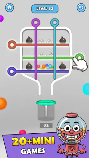 Pull Pin Save-Relaxing Puzzle
