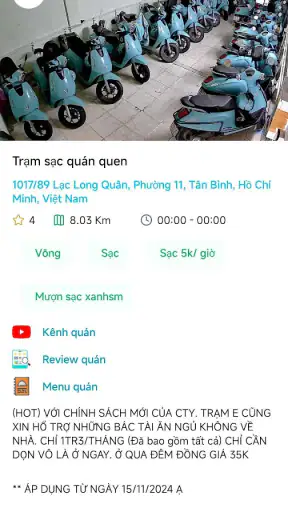 Quán quen gần đây