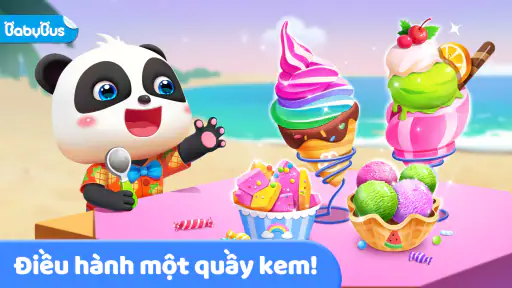 Quầy kem của Bé Gấu Trúc