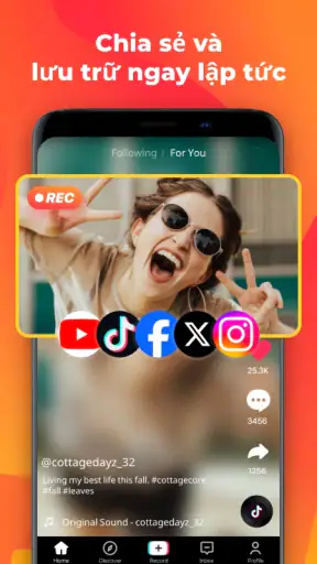 Quay Video Màn Hình -Có Ghi Âm