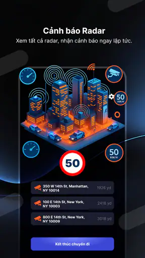 Radar Go-X: HUD, GPS, Kaarte