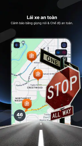 Radar Go-X: HUD, GPS, Kaarte