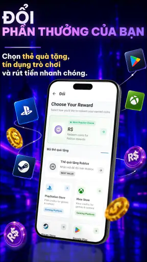 RBX Earny: Xu & Phần thưởng