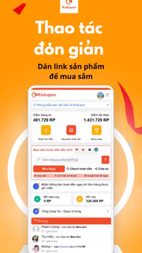 Riokupon: Mua sắm & Hoàn tiền
