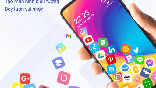 Rolling Icon: Hình Nền Động 3D