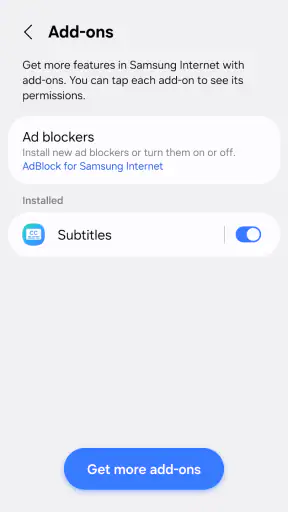 Samsung Internet Browser Beta