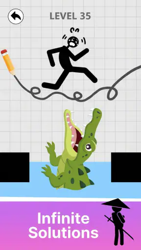 Save Stickman: Brain Draw Line