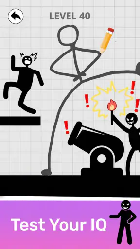Save Stickman: Brain Draw Line