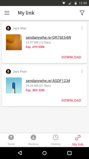 Send Anywhere (Truyền Tập tin)
