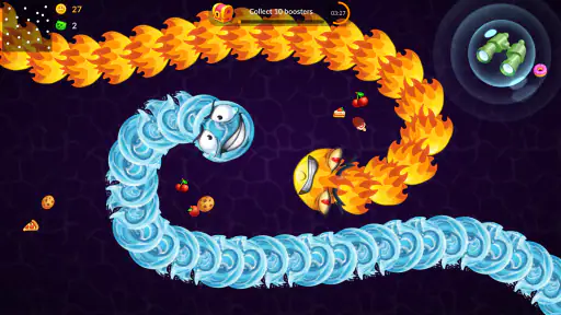 Snake vs Worms: Fun Zone .io
