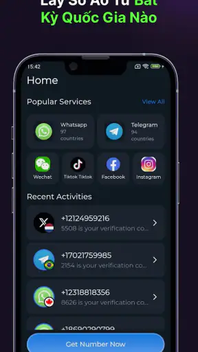 Số Điện Thoại Ảo SMS - SmsCode