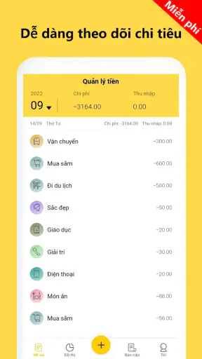 Sổ thu chi : Quản lý chi tiêu