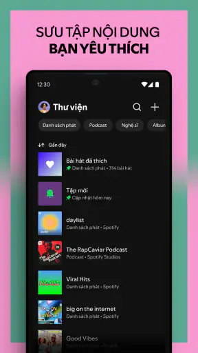 Spotify – Nhạc và podcast