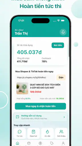 STK: Hoàn Tiền Mua Sắm