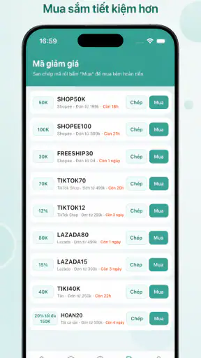 STK: Hoàn Tiền Mua Sắm