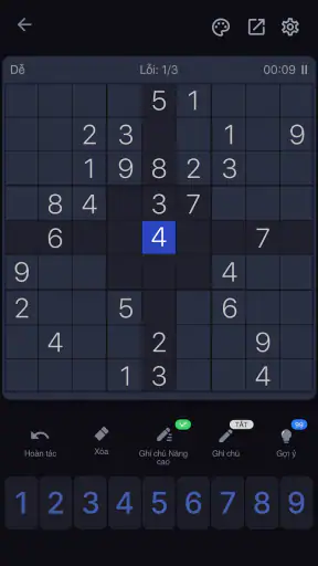 Sudoku - Trò chơi giải đố
