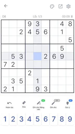 Sudoku - Trò chơi giải đố