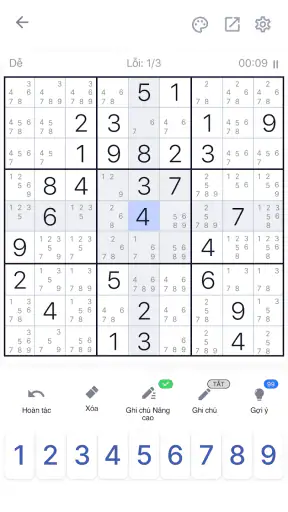 Sudoku - Trò chơi giải đố