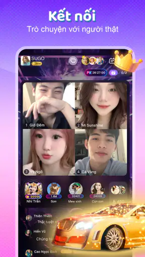 SUGO: Trò chuyện phòng voice