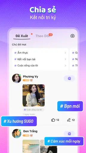 SUGO: Trò chuyện phòng voice