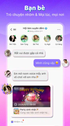 SUGO: Trò chuyện phòng voice