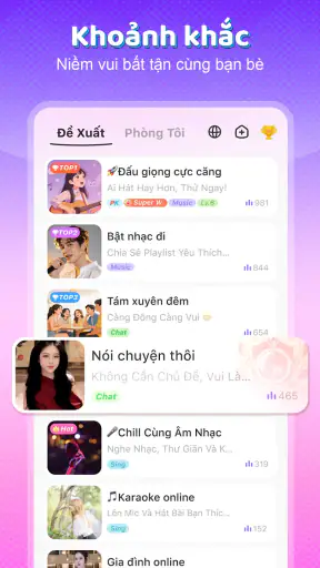 SUGO: Trò chuyện phòng voice