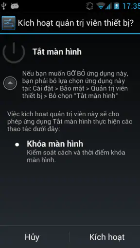 Tắt màn hình