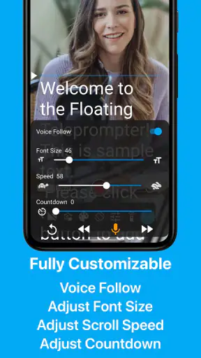Teleprompter: Floating Notes