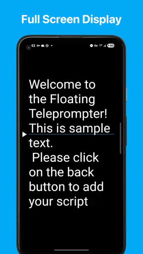 Teleprompter: Floating Notes